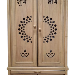 wooden temple with door